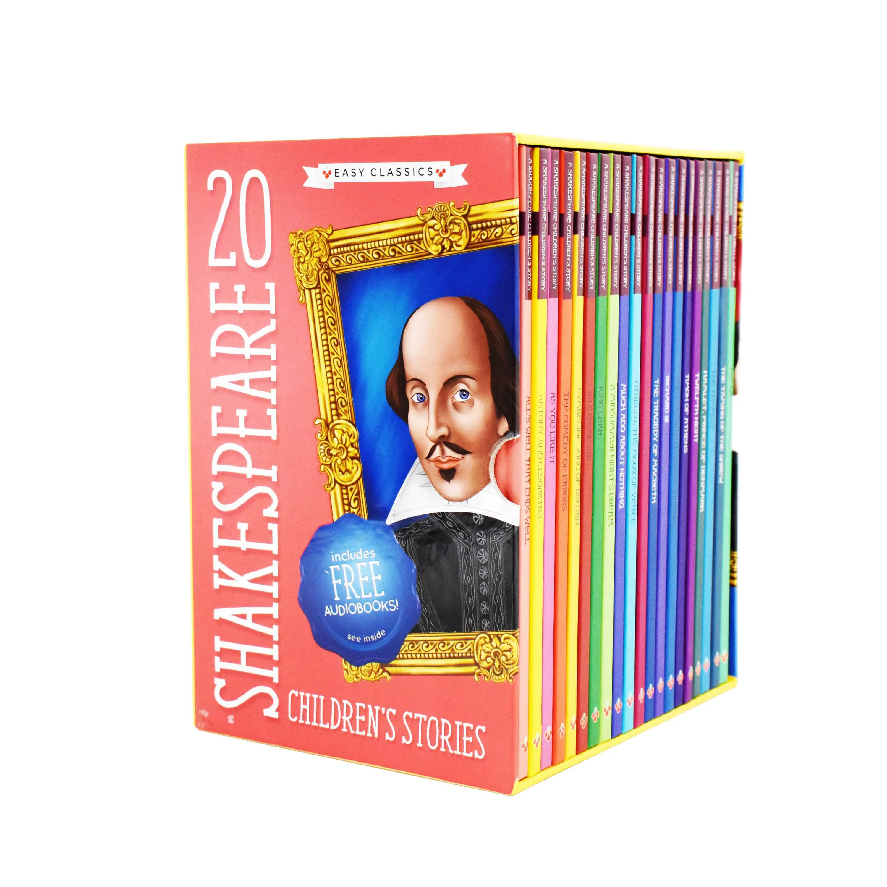 20 Shakespeare Easy Classics Childrens Stories The Complete Collection - Includes FREE (QR codes) - Age 7 - Hardback